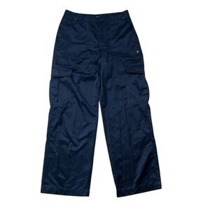 Tommy Hilfiger Navy Cargo Utility Dress Pants Slacks EUC Cotton Blend Women's 6